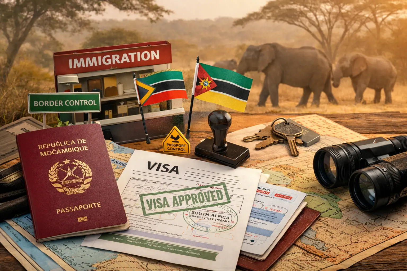 Requisitos de visado y documentación para visitar el Kruger National Park desde Mozambique