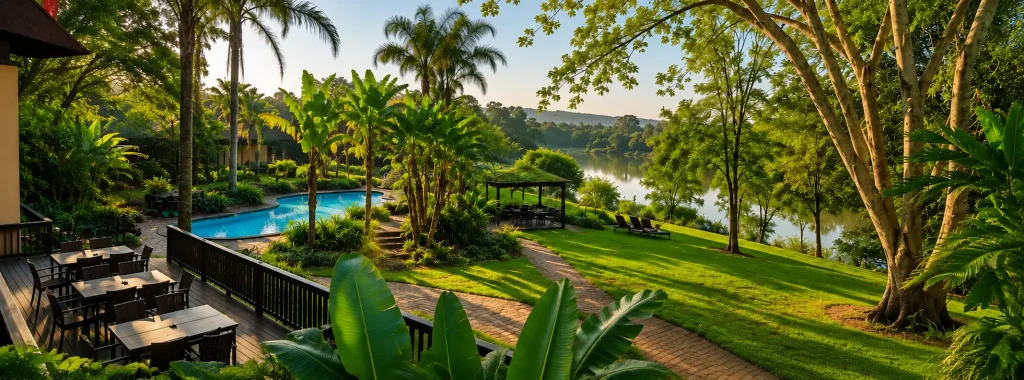 Accommodation with a pool and gardens in Hazyview near Kruger National Park