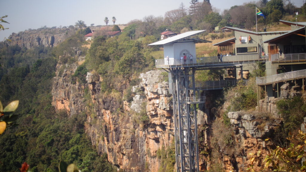 Panoramic lift at Graskop Gorge on South Africa's Panorama Route.